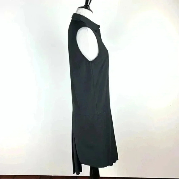 Oak Womens dress size S black wool blend asymmetrical minimalist utilitarian - Picture 5 of 10